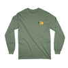 FLY SUPPLY LEARN TO FISH LONG SLEEVE SHIRT - MILITARY GREEN