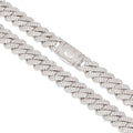 KING ICE 12MM ICED DIAMOND CUT MIAMI CUBAN CHAIN