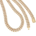 KING ICE 12MM ICED DIAMOND CUT MIAMI CUBAN CHAIN